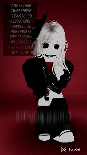 Red Emo Outfit Code for girls in Brookhaven #roblox