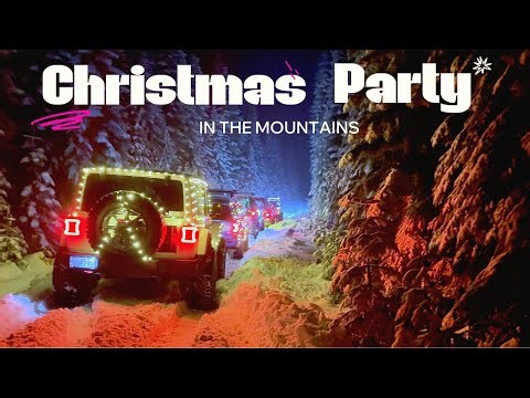 We light up our rigs with Christmas lights, and hit some snowy trails!
