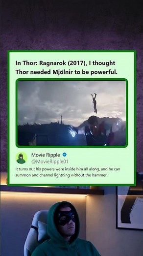 Thor Ragnarok 2017 Thor Realizes His Power Was Inside Him All Along God of Thunder