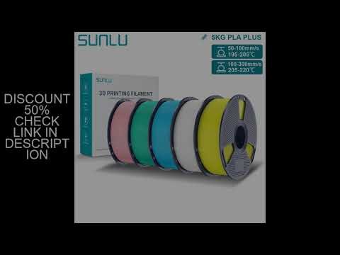 SUNLU Pla Plus 3D Filament 1.75mm Good Toughness Multicolor Neatly Wound PLA+ Filaments for FDM 3D P