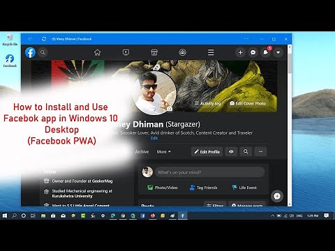 How to Install and Use Facebook App in Windows 10 (Facebook PWA Edge)