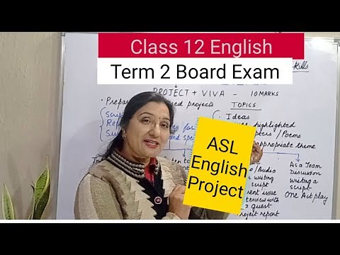 ASL project Class 12 English term 2 || English project Class12 for ASL 2022 term 2 CBSE Board exam