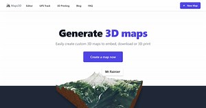 Maps 3D, create and download 3D maps