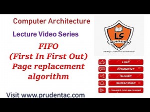 FIFO Page replacement algorithm | First in First out page replacement |COA Lecture series