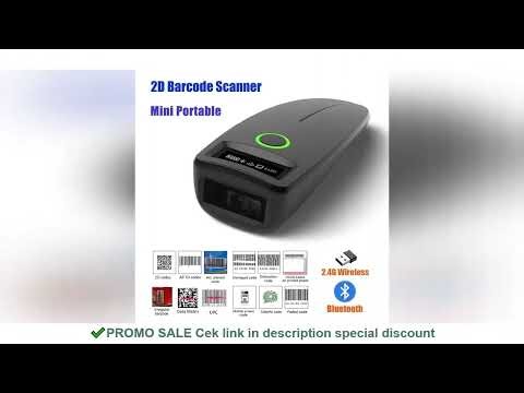 2D Barcode Scanner Mini 2.4G Wireless Bluetooth Handheld Portable 1D 2D QR Code Data Matrix PDF417 R