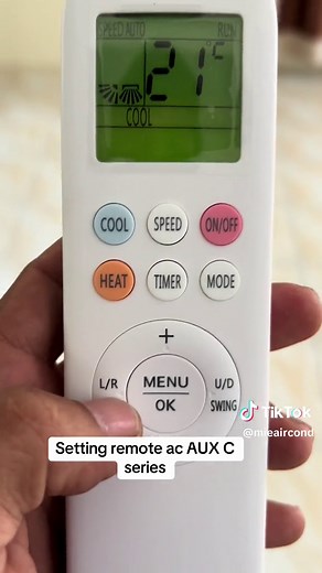 Setting Up AUX C Series Remote Control for Air Conditioner