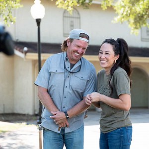On an all new episode of #FixerUpperWelcomeHome, Joanna Gaines wins another bet when Chip predicts that he can salvage the floor tiles. Watch the full transformation on discovery . #MagnoliaNetwork | Magnolia Network