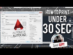 How To Do Print Setup in AutoCAD Under 30 Sec (Easiest Way To Print) 🔥
