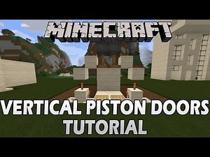 Minecraft Tutorial: Vertical Piston Doors