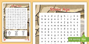 Stone Age Word Search