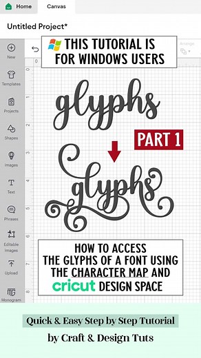 Learn How To Access & View the Glyphs of a FONT using the Character Map on Windows for #cricutdesignspace - part 1 #cricuttips #cricuttipsandtricks #cricuthacks #designspaceforbeginners #cricut #cricutdesignspaceforbeginners2023 #designspacetips #designspacehack #cricuttutorials #cricuttipsforbeginners #designspacetutorial