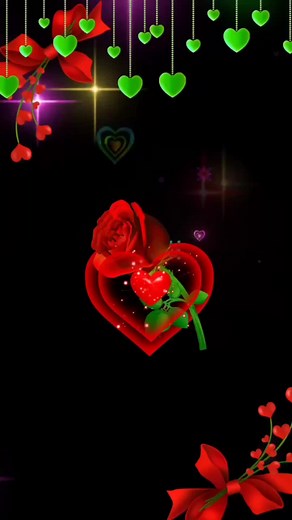 Captivating Red Rose and Heart Graphics for Love
