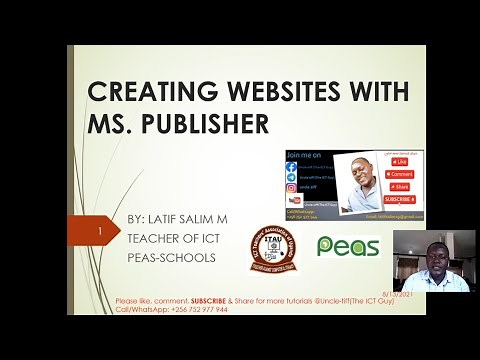 CREATING WEBSITES WITH MS. PUBLISHER