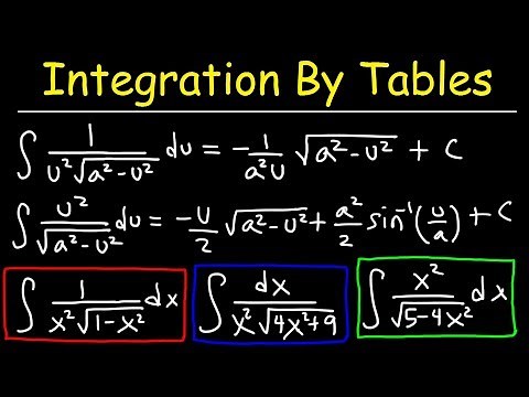 Integration By Tables