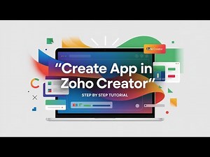 How to Create an App in Zoho Creator | Zoho Creator Tutorial for Beginners