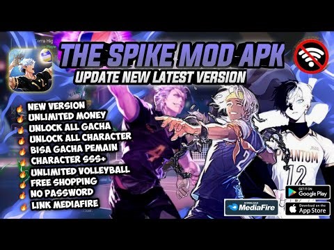 DOWNLOAD The Spike Volleyball Cross Mod Apk V6.4.407 Unlock All Character,Unlimited Money,Max Level
