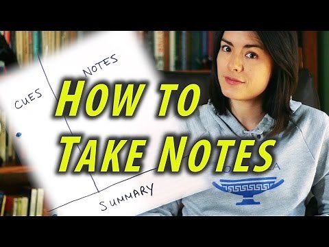 How to Take Notes - Study Tips - Cornell Notes