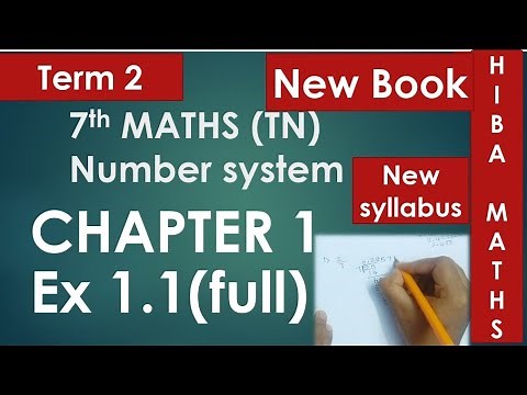 7th maths chapter 1 exercise 1.1 term 2 tn samacheer 2020-2021 syllabus