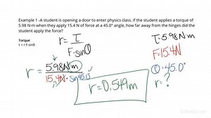 How to Calculate the Distance a Force is Applied from Using the Torque Equation | Physics | Study.com