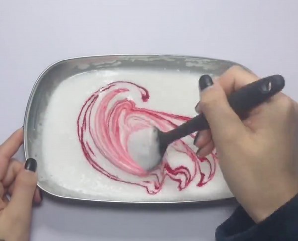 Satisfying Making Red Soft Cloud Slime With Glitters