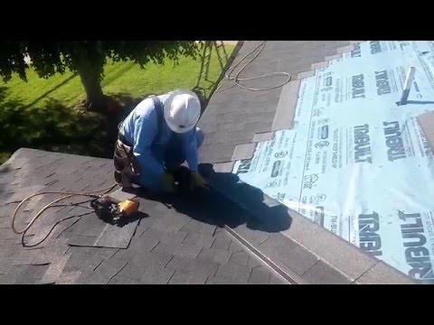HOW TO VIDEO: Roofing Basics ...Installing a valley on a shingle roof...the easiest and fastest way