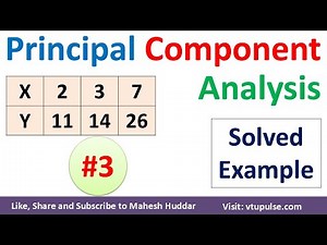 3. Principal Component Analysis Example | PCA Example Dimensionality Reduction Vidya Mahesh Huddar
