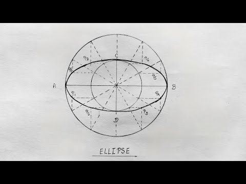 How to Draw an Ellipse in Engineering Drawing | Civil Engineering Drawing Tutorial