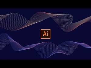 Two Minutes | To Learn How To Make Gradient Wave Curve Abstract Vector || Adobe illustrator tutorial
