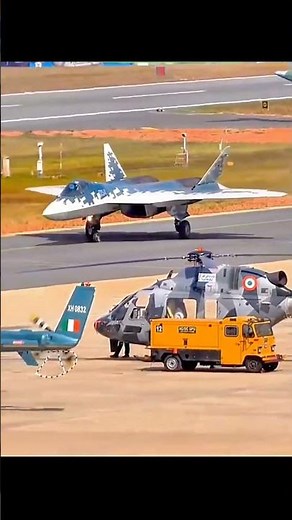 Su-57 ready for the sky— Dubai witnessed something special today 🔥 #su57 #dubaiairshow #f35