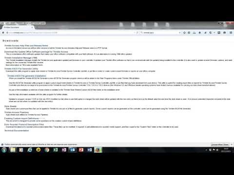 How to use Trimble ASCII File Generator