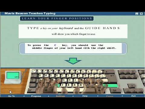 Mavis Beacon Teaches Typing 10 Finger Positioning