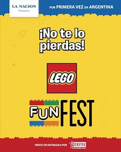 181 reactions · 38 shares | Aprovechá el 2x1 con Club LA NACION en LEGO FUN FEST! ‍♀ Por primera vez en la Argentina, del 07 al 23 de diciembre llega #LegoFunFest en La Rural, Predio Ferial de Buenos Aires.  No te lo podés perder!  #LegoFunFestArg Comprá tu entrada acá  https://bit.ly/2EYtDzI | Club LA NACION | Facebook