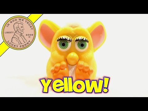 1998 Furby McDonald's Happy Meal Toy - Yellow with Green Eyes