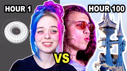 100 hours of learning Blender