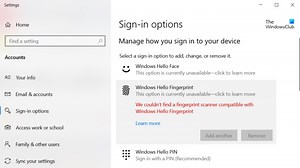 Nous n'avons pas trouvé de scanner d'empreintes digitales compatible avec Windows Hello Fingerprint