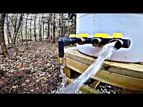 Gravity fed spring water collection system