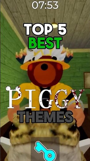 Top 5 best Piggy themes #roblox #piggy