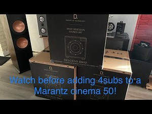 Marantz cinema 50 and 4 subwoofers must watch before you buy!