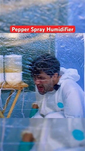 Pepper Spray Humidifier Experiment Gone Wrong #shorts #funny #entertainment