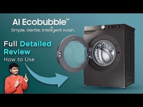 Samsung AI Ecobubble Front Load Washing Machine 2023 | Full Detailed Review | How to Use WM