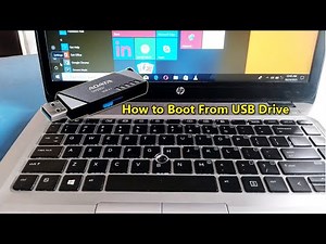 How to Boot from USB Drive on HP Laptop | BIOS Settings & Boot Menu Key