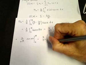 Fourier series of a triangle function