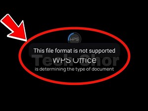 WPS Office This file format is not supported Problem Solve