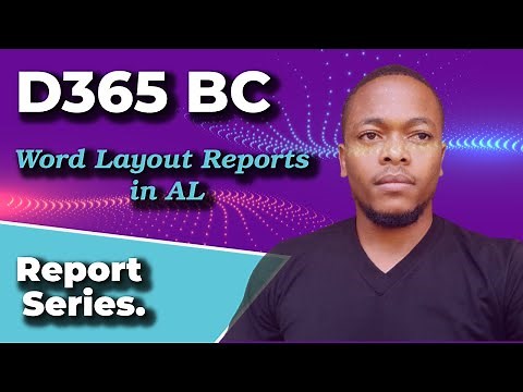 Create a new word layout report in Microsoft Dynamics 365 Business Central.