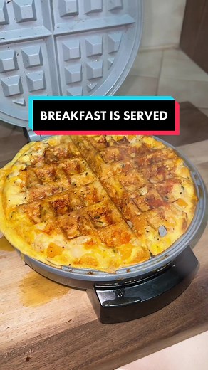 Quick and Easy Breakfast Scramble Waffles