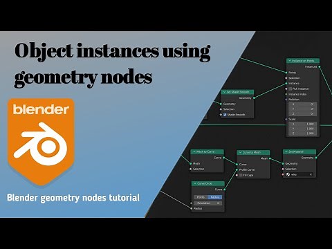 How to make object instances using geometry nodes in Blender | geometry nodes beginners tutorial