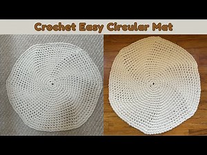How to Crochet an Easy Circular Mat/Rug | Beginner-Friendly Tutorial