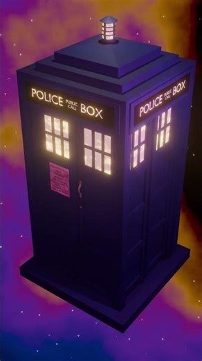 [Blender3D] Tardis from Doctor Who: Viewport vs Render #blender3d #doctorwho #tardis