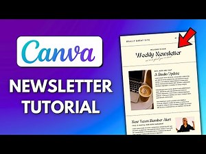 How To Create A Newsletter With Canva 2025 | Canva Newsletter Tutorial