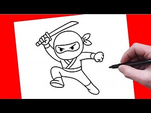 How To Draw a Ninja | Easy Step-By-Step Drawing Tutorial for Beginners